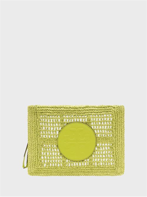 Pochette Ella in rafia lavorata all'uncinetto TORY BURCH | 183254300